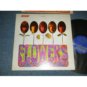 画像: ROLLING STONES -  FLOWERS (Matrix# A) ZAL 7752-1J BellSound      B) ZAL 7753-1K  BellSound )  ( Ex++/Ex+++ )  / 1967 Version? US AMERICA  "BLUE  with Boxed 'LONDON' Label" "NONE ADDRESS CREDIT at Bottom Label"  STEREO   Used LP 