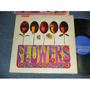 画像: ROLLING STONES -  FLOWERS (Matrix # A) LL-3509  ARL-7752-1P-W     B) LL-3509  ARL-7753-1P-W) ( Ex++/Ex++ Looks:Ex+++ EDSP)  / 1969 Version? US AMERICA ORIGINAL "BLUE  with Boxed 'LONDON' Label" "NONE ADDRESS CREDIT at Bottom Label"  STEREO   Used LP 