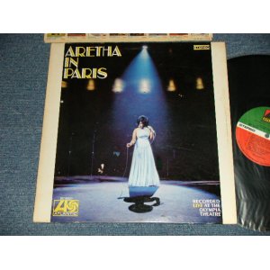 画像: ARETHA FRANKLIN - ARETHA IN PARIS  (MATRIX # ( HAND WRITING STYLE ) A)ST-A-681373-A LW AT W  B)ST-A-681374-B  AT LW ) (Ex++/Ex+++ )  / 1968 US AMERICA 1st press "RED & Green Label" "1841 BROADWAY Label" Used LP  