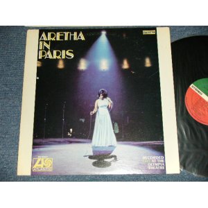 画像: ARETHA FRANKLIN - ARETHA IN PARIS  (MATRIX # ( HAND WRITING STYLE)A)ST-A-681373-BB MR STAT ▵12410 LW  B)ST-A-681374-BB MR STAT ▵12410-x LW)  (Ex++/MINT-)  / 1968 US AMERICA 1st press "RED & Green Label" "1841 BROADWAY Label" Used LP  