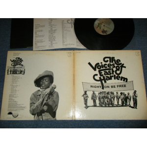 画像: The VOICES OF EAST HARLEM - RIGHT ON BE FREE (Ex+/Ex+++) / 1972 US AMERICA ORIGINAL "With INSERTS" "BUTTERFLY Label" Used LP