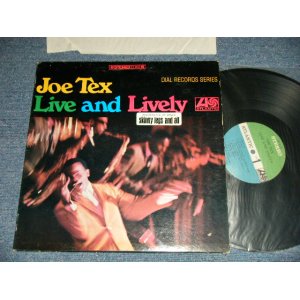 画像: JOE TEX - LIVE AND LIVELY (Ex/Ex+ Looks:Ex+ BB) / 1968 US AMERICA ORIGINAL 1st Press "GREEN & BLUE Label" Used LP 