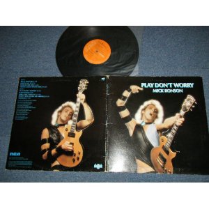 画像: MICK RONSON - PLAY DON'T WORRY (Ex+/Ex+++ B-2:Ex)  / 1975 US AMERICA  ORIGINAL Used  LP 