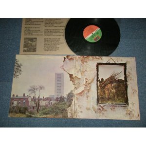 画像: LED ZEPPELIN - IV (Matrix Number #  A)ST-A-712285-FF PORKY MR  AT/GP ▵16345 (4)  PR      B)ST-A-712286-DD AT/GP  MR ▵16345-x (2) PR PECKO DUCK ) ("MO" at Bottom Label)(Ex+/Ex, A-4:VG, Ex++ WOL  ) / 1970 US ORIGINAL 1st Press "RED & GREEN Label" 1st Press "1841 BROADWAY Label" Used LP With Original Inner sleeve