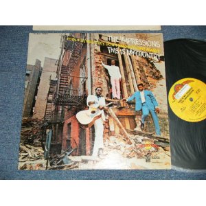 画像: The IMPRESSIONS - THIS IS MY COUNTRY (Ex++/Ex+++ STOL, EDSP) / 1968 US AMERICA ORIGINAL Used  LP 