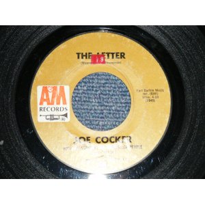 画像: JOE COCKER - A) THE LETTER  B) SPACE CAPTAIN (VG++/Ex- STOL) / 1970 US AMERICA ORIGINAL  Used  7"Single 