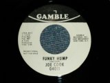 画像: JOE COOK - A) FUNKY HUMP (MOD STYLE NORTHERN)  B) AMERICA DON'T TURN YOUR BACK(NORTHERN BALLAD by DEEP SOUL) (Ex+++/Ex+++)  / 1970 US AMERICA ORIGINAL "WHITE LABEL PROMO" Used 7" 45 rpm Single 