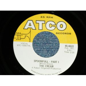 画像: CREAM  - A) SPOONFULL - PART I B) PART II / 1967 US ORIGINAL Used 7"Single