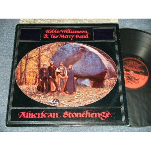 画像: ROBIN WILLIAMSON & His MERRY BAND  - AMERICAN STONEHENGE (Trad. from SCOTLAND to CALIFOLNIA) (with SONG SHEET)  (Ex++/MINT-) / 1978 US AMERICA ORIGINAL "BLAKC & RED Label" Used LP