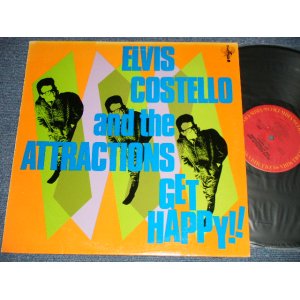 画像: ELVIS COSTELLO - GET HAPPY ( Matrix #   A) 1L     B) 1F )（Ex+/Ex+++ A-1, B-1:VG+++  WARP) / 1980 US AMERICA ORIGINAL Used  LP