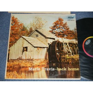 画像: MERLE TRAVIS - BACK HOME  (Ex++/MINT-)  / 1963 Version US AMERICA ORIGINAL 2nd Press "BLACK with RAINBOW CAPITOL LOGO on TOP Label" Used LP  