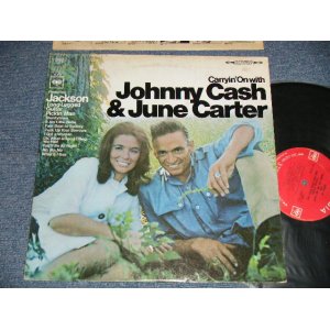 画像: JOHNNY CASH & JUNE CARTER - CARRYIN' ON WITH (Ex+/Ex+++) / 1967 US AMERICA ORIGINAL 1st Press "360 SOUND LABEL" STEREO Used LP  