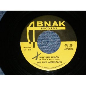 画像: FIVE AMERICANS (JOHN DURRILL) - A) WESTERN UNION  B) NOW THAT IT'S OVER (Ex+++/Ex+++  XOL) / 1967 US AMERICA ORIGINAL Used  7" Single