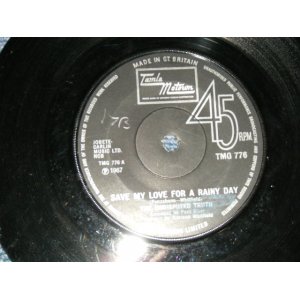 画像: The UNDISPUTED TRUTH - A) SAVE MY LOVE FOR A RAINY DAY  B) SINCE I'VE LOST YOU (NORTHERN SOUL) (Ex++/Ex+)  / 1971 UK ENGLAND ORIGINAL Used 7"45   