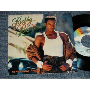 画像: BOBBY BROWN - A) MY PREROGATIVE B)  MY PREROGATIVE (INST) (Ex+/Ex+++ SPLIT)  / 1988 US AMERICA ORIGINAL Used 7" 45 rpm Single   With PICTURE SLEEVE 