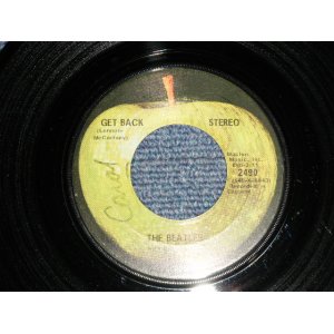 画像: The BEATLES -  A) GET BACK  B) DON'T LET ME DOWN (Ex+/Ex+ WOL) ) / 1969 US AMERICA ORIGINAL Used 7" Single  