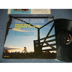 画像: HANK SNOW - SINGS YOUR FAVORITE COUNTRY HITS (Ex++/Ex++) / 1965 US AMERICA ORIGINAL1st Press "BLACK With WHITE RCA VICTOR MONO DYNAGROOVE Label" MONO Used LP 