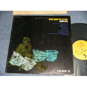 画像: MEMPHIS SLIM - MESSIN' AROUND WITH THE BLUES (Ex++/Ex+++) / 1976 Version? US AMERICA REISSUE 2nd Press "YELLOW-BROWN Label" Used LP 