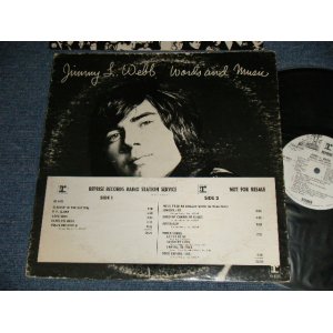 画像: JIMMY L. WEBB - WORDS AND MUSIC : NO SONG SHEET (Matrix #   A) RS-6421 31123-1 1   B)  RS-6421-B 31124-1 )  (VG++/Ex+++ Looks:Ex+)/ 1970 US AMERICA ORIGINAL "WHITE LABEL PROMOl" Used LP 