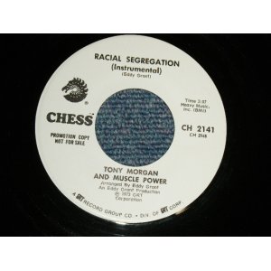 画像: TONY MORGAN AND MUSCLE POWER - RACIAL SEGREGATION A) Vocal  B) Inst (Ex++/Ex++) / 1973 US AMERICA ORIGINAL "white label promo" Used 7"45 