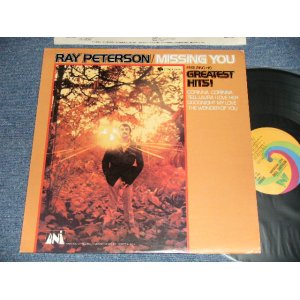 画像: RAY PETERSON - MISSING YOU featuring HIS GREATEST HITS(Ex+++/MINT-) / 1969 US AMERICA ORIGINAL "PROMO" Used LP