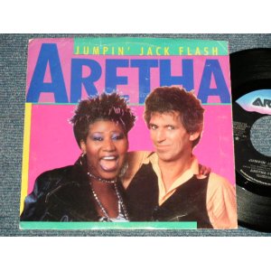 画像: ARETHA FRANKLIN with KEITH RICHARDS -JUMPIN' JACK FLASH  A) 4:25  B) 4:56 (Ex++/MINT, MINT) / 1986 US AMERICA ORIGINAL "PROMO" Used 7"45 Single with PICTURE SLEEVE