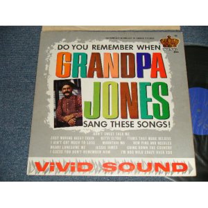 画像: GRANDPA JONES - DO YOU REMEMBER WHEN GRANDPA JONES SANG THESE SONGS! (Ex++/MINT- Looks:Ex+++) /1963 US AMERICA ORIGINAL STEREO Used LP 