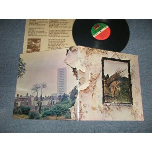 画像: LED ZEPPELIN - IV (Matrix #A)ST-A-712285-HH AT/GP MR ▵22413 PR   B)ST-A-712286-EE PECKO DUCK AT/GP ▵22413-X(4) PR) "MO" (MINT-/MINT-) / 1977 US AMERICA REISSUE Used LP With Original Inner sleeve