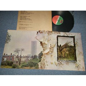 画像: LED ZEPPELIN - IV (Matrix #A)ST-A-712285-JJ AT/GP H O3SM-1-2（PR) SP  B)ST-A-712286 ++ SM-1 PR SP ) "SP" (Ex+++/Ex+++ A-1:Ex) /  1977 US AMERICA REISSUE Used LP With Original Inner sleeve