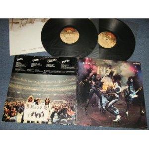 画像: KISS - ALIVE! : NO Booklet (Ex++/Ex+++ SWOFC) / 1977 Version US AMERICA 2nd Press "TAN Label with DESERT SCENE With CASABLANCA Label"  Used 2-LP's 