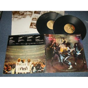 画像: KISS - ALIVE! : NO Booklet (Ex+/Ex+++ Looks:Ex++) / 1977 Version US AMERICA 2nd Press "TAN Label with DESERT SCENE With CASABLANCA Label"  Used 2-LP's 