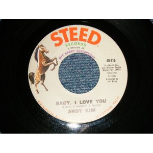 画像: ANDY KIM - A) BABY, I LOVE YOU (Cover Song of RONETTES)  B) GEE GIRL  (Prod. by JEFF BARRY) (MINT-/MINT-) / 1969 US AMERICA ORIGINAL Used 7" 45rpm Single 