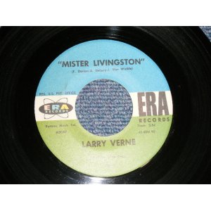 画像: LARRY VERNE - A) MISTER LIVINGSTONE (Novelty)  B) ROLLER COASTER (Talk Show)  (Ex+++/Ex+++) / 1960 US AMERICA ORIGINAL Used 7" 45rpm Single  