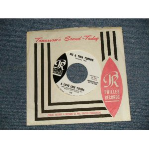 画像: IKE & TINA TURNER - A) A LOVE LIKE YOURS (Prod. by PHIL SPECTOR  B) I IDOLIZE YOU (MINT-/MINT-) / 1967 US AMERICA ORIGINAL "WHITE LABEL PROMO" Used 7"Single  