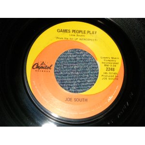 画像: JOE SOUTH - A) GAMES PEOPLE PLAY  B) MIRROR OF YOUR MIND (Ex++/Ex++)/ 1968 US AMERICA ORIGINAL Used 7" Single