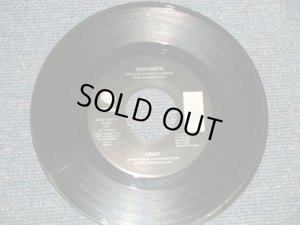 画像1: AEROSMITH - A) CRAZY (LP Version)  B) GOTTA LOVE IT (Ex++ Looks:Ex/Ex++ Looks:Ex)/ 1993 US AMERICA ORIGINAL ORIGINAL Used 7" Single