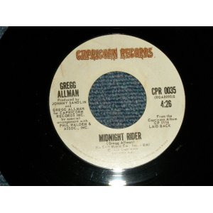 画像: GREGG ALLMAN - A) MIDNIGHT RIDER  B) MULTI-COLORED LADY (Ex++/Ex++)  / 1973 US AMERICA ORIGINAL Used 7" inch Single