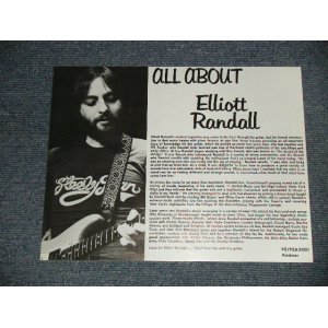 画像: ELLIOTT RANDALL -  ELLIOTT RANDALL'S NEW YORK  (Ex/MINT-)/ 1977 US AMERICA ORIGINAL "WHITE LABEL PROMO"  Used LP