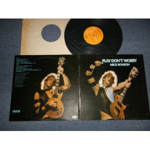 画像: MICK RONSON - PLAY DON'T WORRY (Ex+++/Ex+++ Looks:MINT-) / 1975 US AMERICA  ORIGINAL 1st Press "ORANGE Label" Used LP 