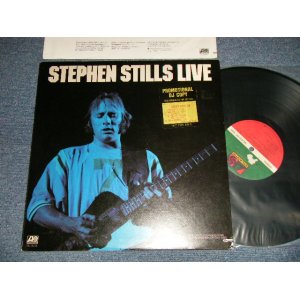 画像: STEPHEN STILLS - LIVE "RI / RICHMOND Press"( Ex++/MINT- TEAROL) / 1975 US AMERICA ORIGINAL "PROMO" 1st Press "GREEN and RED Label" "75 ROCKFELLER Label" Used LP 