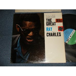 画像: RAY CHARLES - The GREAT RAY CHARLES (Ex+/Ex+ Looks:Ex+++) / 1961 Version US AMERICA ORIGINAL 2nd Press "GREEN & BLUE with WHITE FUN in BLACK SQUARE Label" "STEREO" Used LP