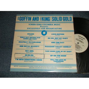 画像: v.a. OMNIBUS (BEATLES,COOKIES,TONY ORLANDO,JAMES DARREN,FREDDIE SCOTT,BS&T BLOOD SWEAT AND TEARS,HERMAN'S HERMITS,LITTLE EVA,MAXINE BROWN,CHIFFONS,MONKEES,BOBBY VEE,DRIFTERS,SHIRELLES) - GERRY GOFFIN AND CAROLE KING : SOLID GOLD (Ex++/Ex++) / 1971 US AMERICA ORIGINAL  "PROMO ONLY" Used LP 