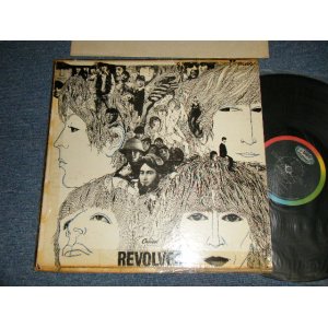 画像: BEATLES - REVOLVER (Matrix #A)B4 #2 B)A1 #2) (Ex-/Ex+ LooksVG++ TapeSeam , WOC)  /1966 US AMERICA ORIGINAL 1st Press "BLACK With RAINBOWRing/COLOR Band Label" STEREO Used LP beautiful