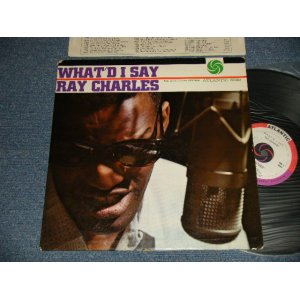 画像: RAY CHARLES -  WHAT'D I SAY (Ex+/VG++ EDSP) / 1960 Version US AMERICA REISSUE 2nd Press "RED & PURPLE RING in WHITE / BULLSEYE Label" MONO Used LP 