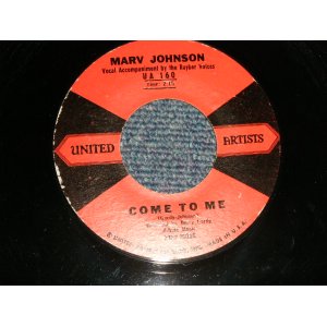 画像: MARV JOHNSON - A)COME TO ME  B)WHISPER (Ex+/Ex++) / 1959 US AMERICA ORIGINAL Used 7" Single  