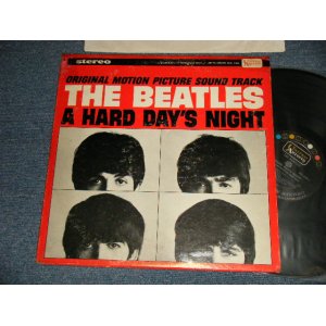 画像: THE BEATLES - A HARD DAYS NIGHT (Sound Track) (Matrix #A)UAS 6366-A 1F   B)UAS 6366-B 1F) (Ex/Ex++ Looks:Ex+) / 1964 US AMERICA ORIGINAL 1st Press "BLACK with 'UNITED' in GOLD,'ARTISTS' in WHITE Label" STEREO Used LP