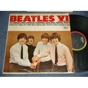 画像: The BEATLES - BEATLES VI (Matrix #A)ST-1-2358- P-1P B)ST-2-2358-T-8P)"GLOVERSVILLE Press in NEW YORK" (Ex+/Ex++ Looks:Ex+ TapeSeam) / 1965 US AMERICA 1st Press 'See Label for correct Playing order' on Bcak Cover" "1st Press BLACK with RAINBOW Label" STEREO Used LP 