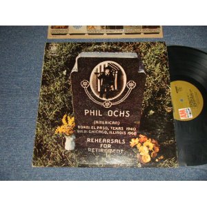 画像: PHIL OCHS - REHEARSALS FOR RETIREMENT (Ex++/Ex++)   / 1969 US AMERICA  ORIGINAL "BROWN Label" Used LP 