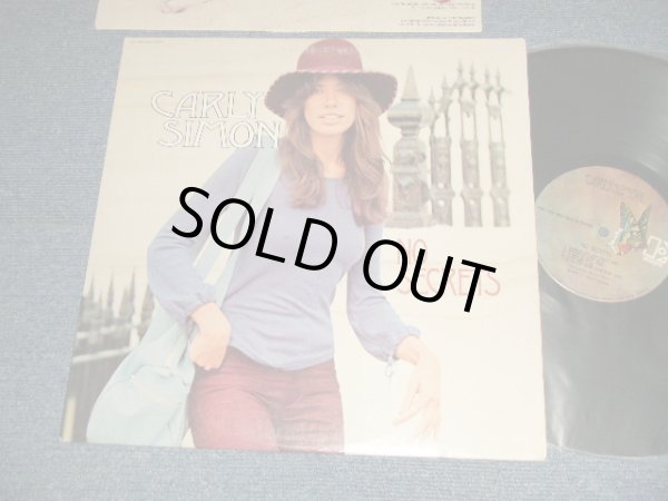 画像1: CARLY SIMON - NO SECRETS (With CUSTOM SLEEVE)  ( Matrix #A)TI EKS 75049 A3 RE CTH  B)TI EKS 75049 B6 CTH) "CTH TERRE HAUTE Press in INDIANA"(Ex++/Ex++) / 1972 US AMERICA ORIGINAL "BUTTERFLY Label" Used LP 