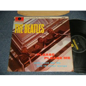 画像: THE BEATLES - PLEASE PLEASE ME (Matrix #) ("6Th Press Small MONO" Jacket) (Ex+++/Ex Looks:MINT-) / 1968 Version？UK ENGLAND "2nd Press FRONT COVER Small MONO Print" "YELLOW PARLOPHONE with SILD IN U.K. .... Label" MONO Used LP